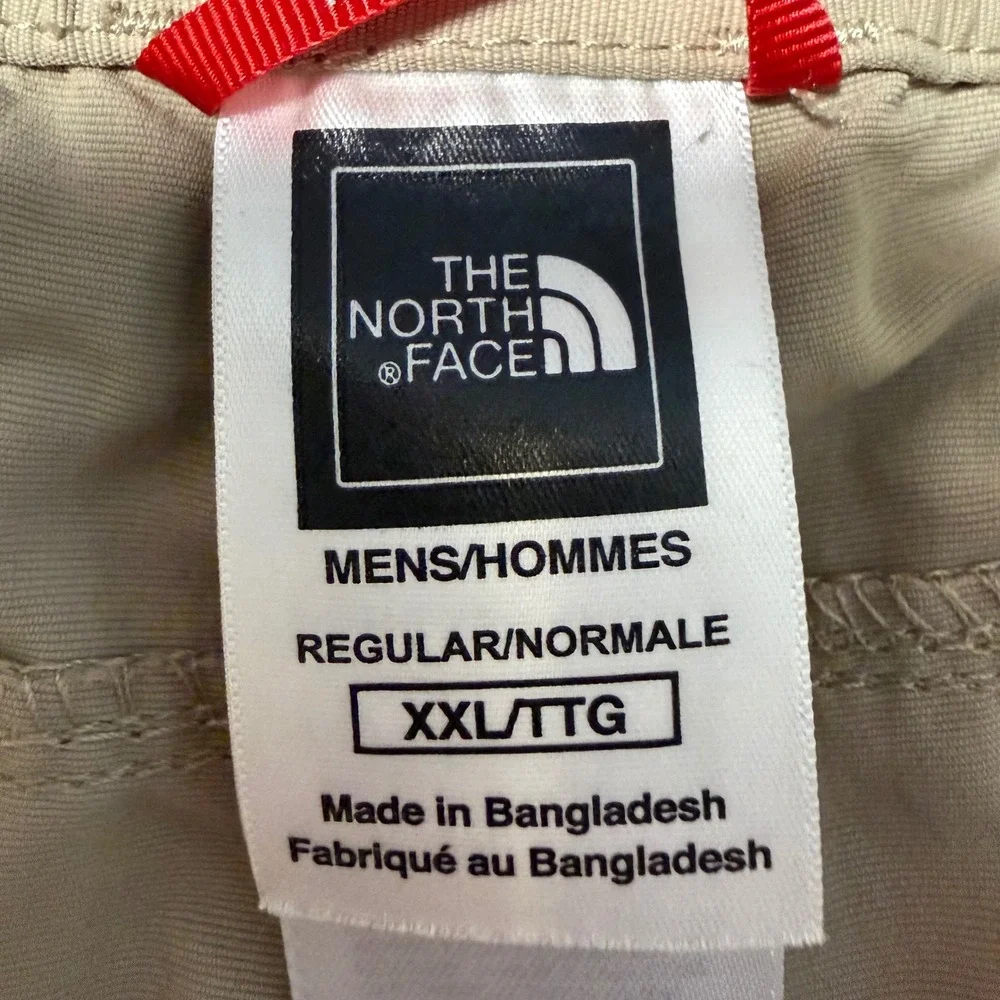 The North Face Mens Horizon Cargo Shorts Khaki‎ Tan Nylon Hiking Belted XXL